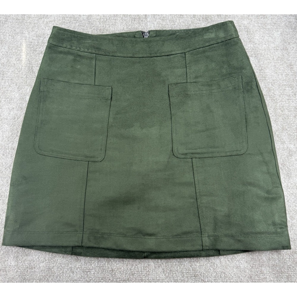 Old Navy Olive Green Mini Skirt with Front Pockets